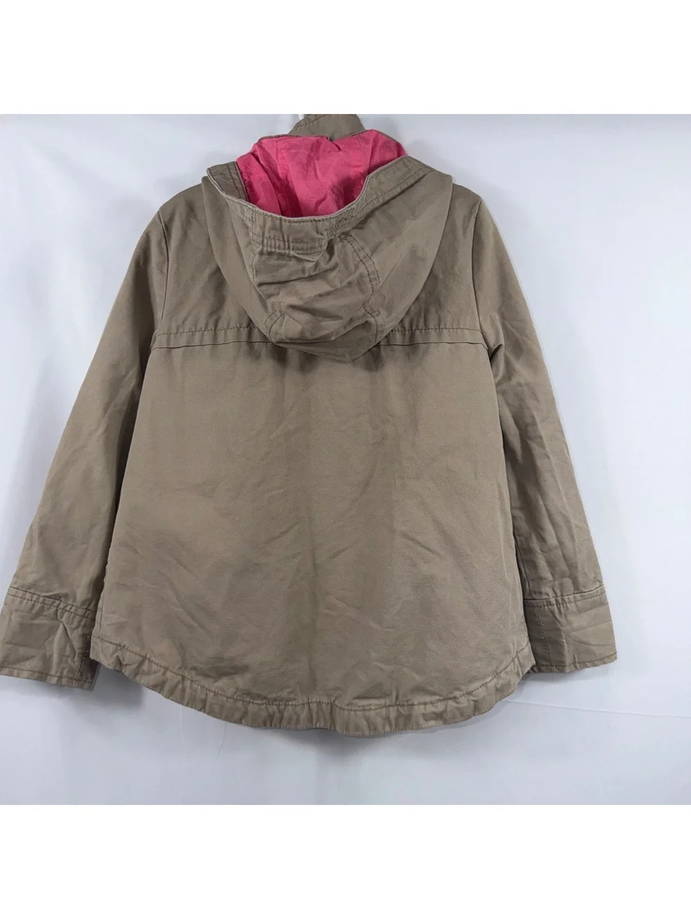 Gap Kids Girls S 6-7 Khaki Hooded Utility Jacket